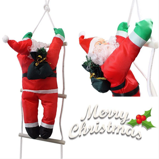 Climbing Santa With Rope Ladder, Suitable for Indoor and Outdoor 50 cm
