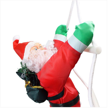 Climbing Santa With Rope Ladder, Suitable for Indoor and Outdoor 50 cm
