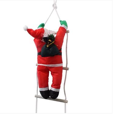 Climbing Santa With Rope Ladder, Suitable for Indoor and Outdoor 50 cm