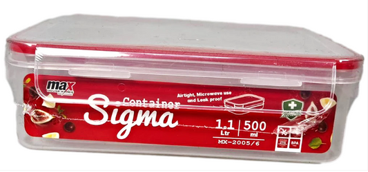 Clip Lock Container 1.1L + 0.5L 2pc Kitchen Home