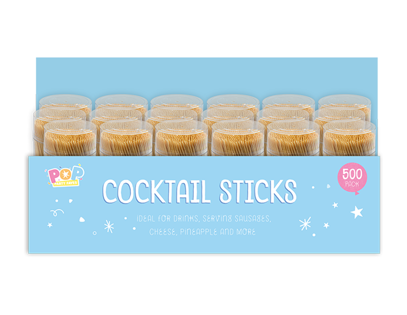 Cocktail Sticks - 500 Pack (With PDQ)