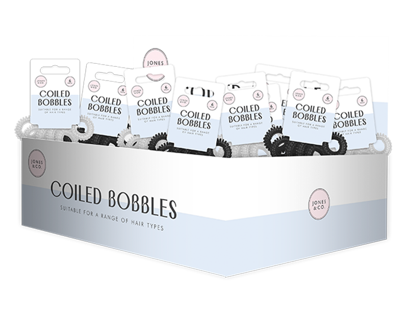 Coiled Hair Bands - 6 Pack (With PDQ)