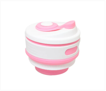 Collapsible Coffee Cup Hot Drink Cup Silicone Convenient and Portable 350ml