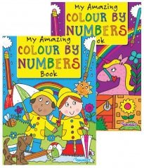 Colour by Numbers Book Assorted Designs Random Sent 297x210mm