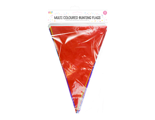 Coloured Bunting Flags - 20 Flags