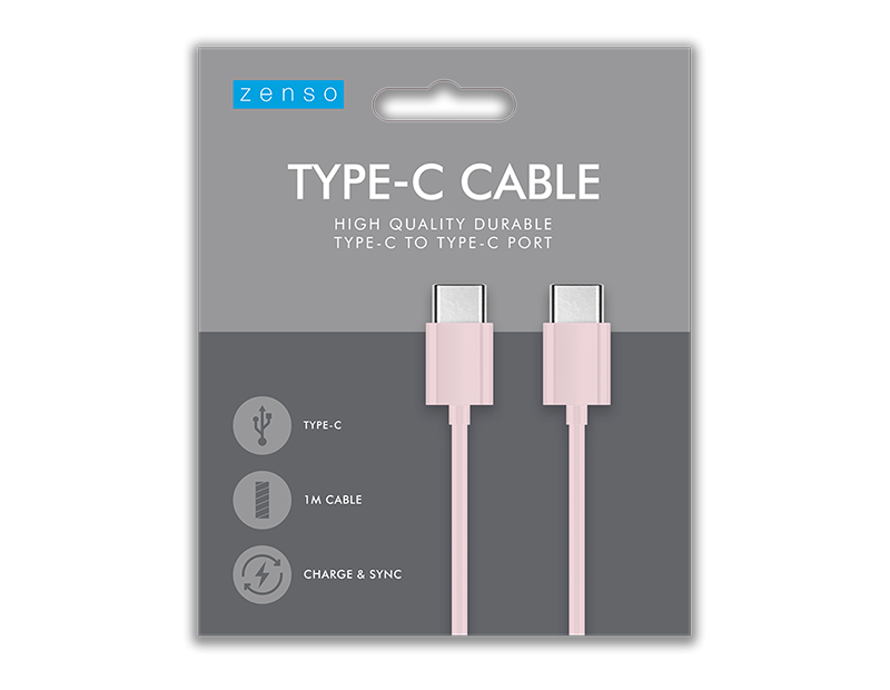 Coloured Type C To Type C Cable 1m