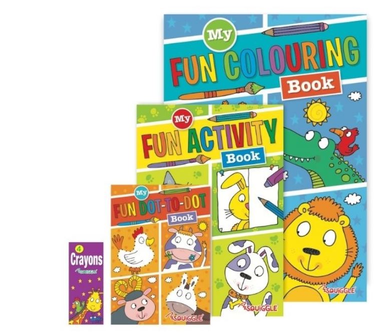 Colouring Activity Pack with Crayons