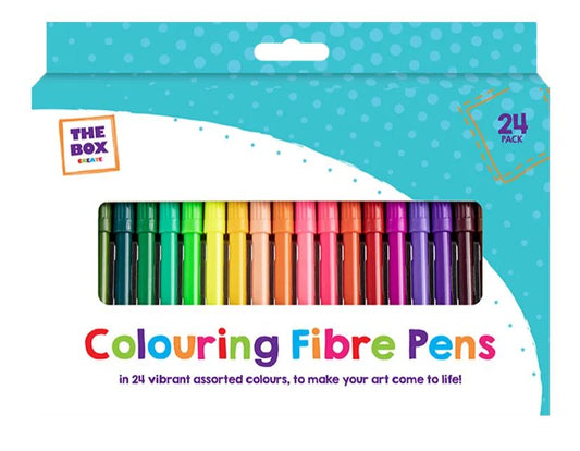 Colouring Fibre Pens 24pk