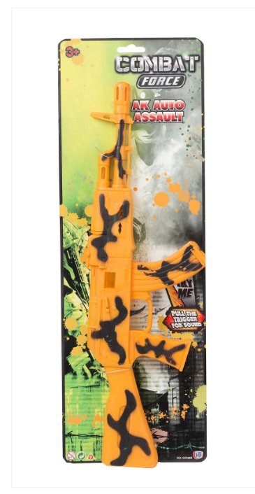 Combat Boys Force AK Auto Assault Rifle 49cm Pull Trigger For Sound