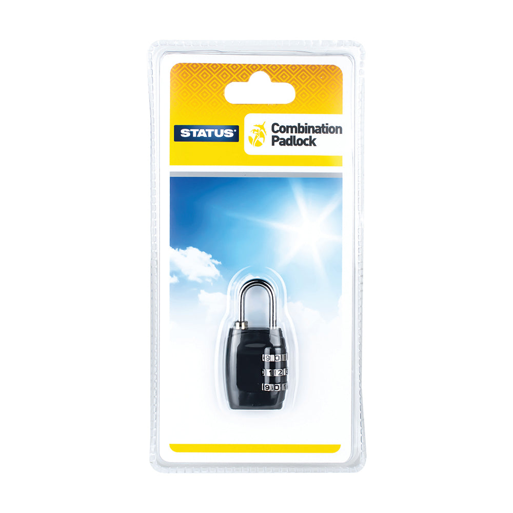 Combination Travel Padlock - 1 pk - in a Trapped Blister