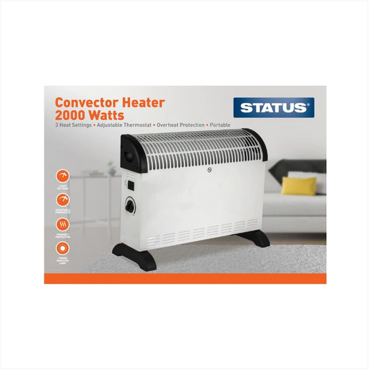 Convector Heater 2000 Watts 3 Heat Settings