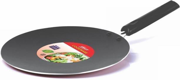 Cookware Baking TAWA Dish Disk Pan Round With Handle Black