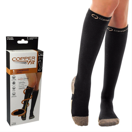Copper Fit Compression Socks Suitable For Men And Women Size L/XL Health Home