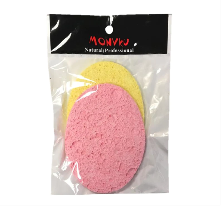 Cosmetic Make up Cleansing Sponge Pad Pack of 2 Assorted Designs and Colours