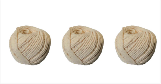 Cotton Cooking Twine Rope 5 x 4 cm Pack of 3