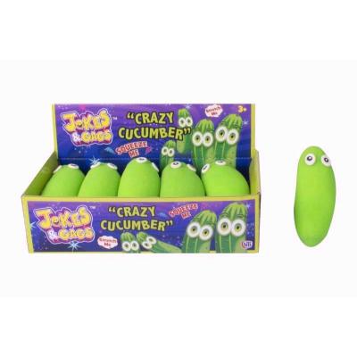 Crazy Cucumber Stress Relief Squeeze Stretch Soft Eyed Crazy Cucumber