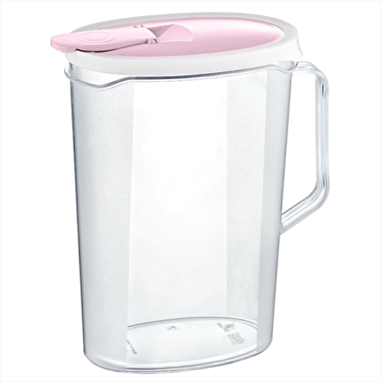 Crystal Plastic Pitcher Jug 2.2L Assorted Colours