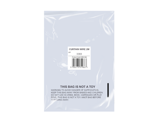 Curtain Wire In Mailing Bag 2m
