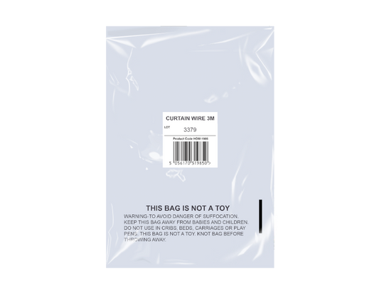 Curtain Wire In Mailing Bag 3m
