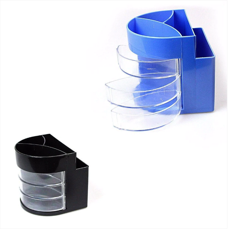 DGG Plastic Stationary Pen Holder Desk Organiser Assorted Colours