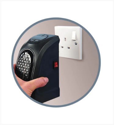 DGI Powatron Plug In Heater 400W 12.4 x 16.05 x 8.55 cm