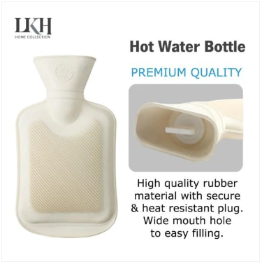 DGI Rubber Hot Water Bottle 1.0L 26 x 15cm