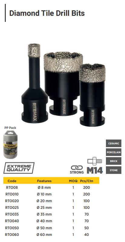 DIAMOND TILE DRILL BIT 8 MM
