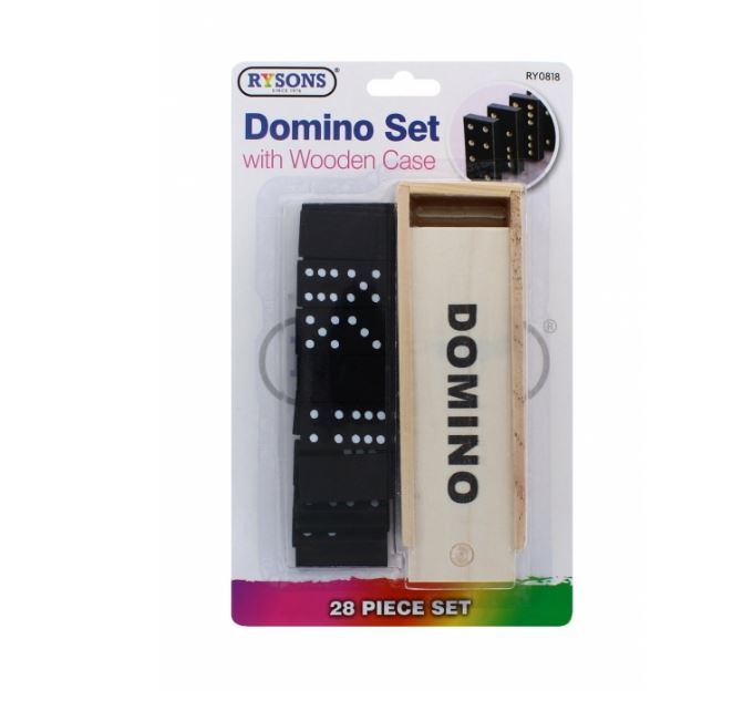 DOMINO SET WITH WOODEN CASE