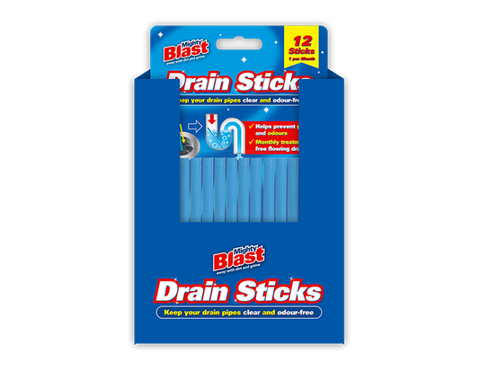 Drain Sticks - 12 Pack (With PDQ)