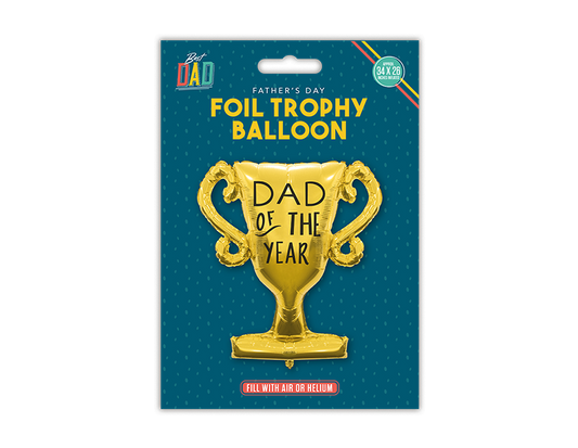 Dad Trophy Foil Balloon 34" x 26"