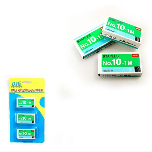 Daily Necessities 3 Packs Of Staples No 10-1m Stationery