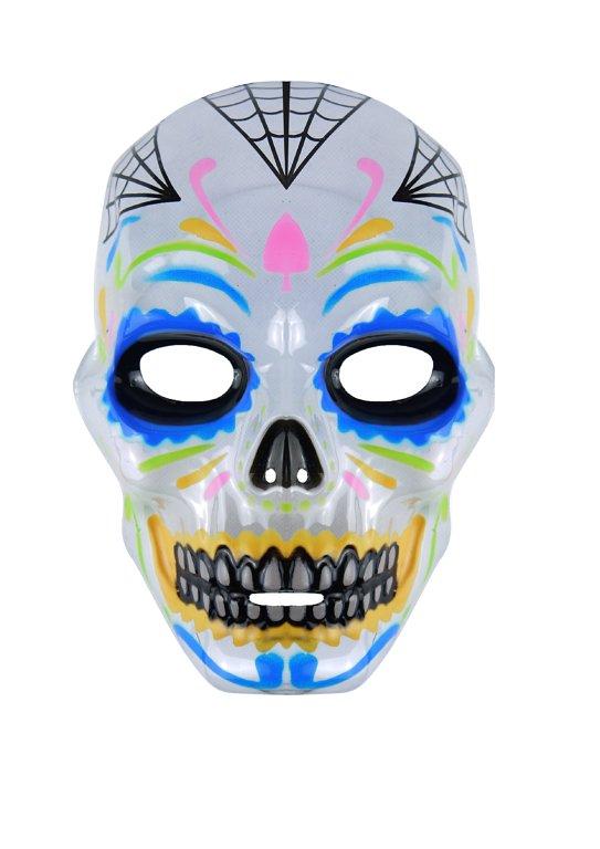 Day Of The Dead Face Mask Ideal Accessory Halloween Costume Plastic