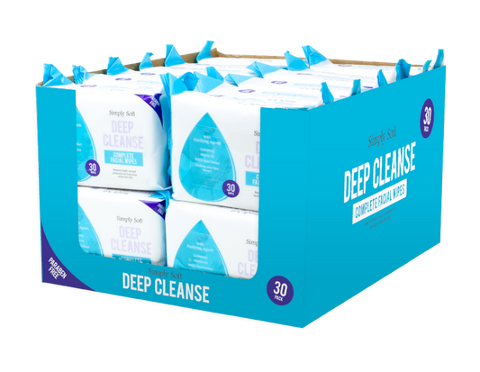 Deep Cleanse Facial Wipes - 30 Pack