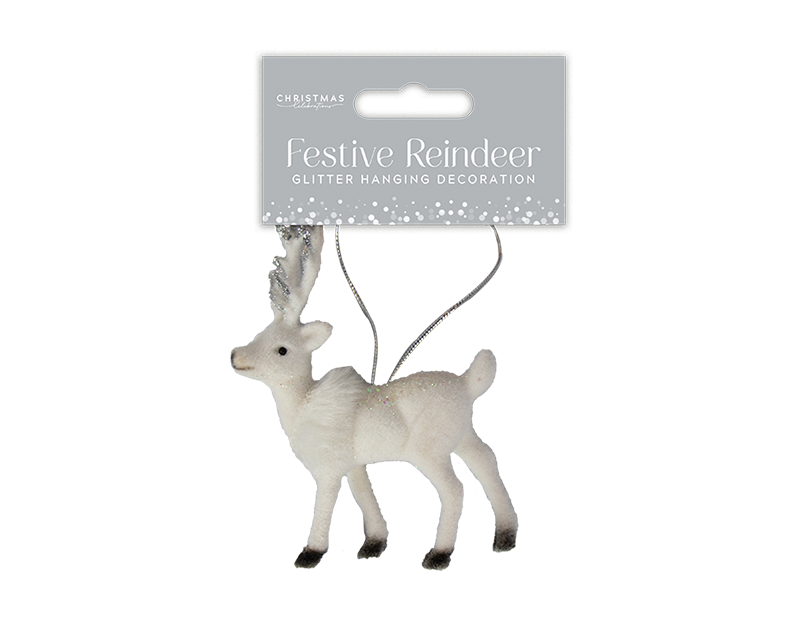 Deer Hanging Decoration 12cm x 9cm x 3cm