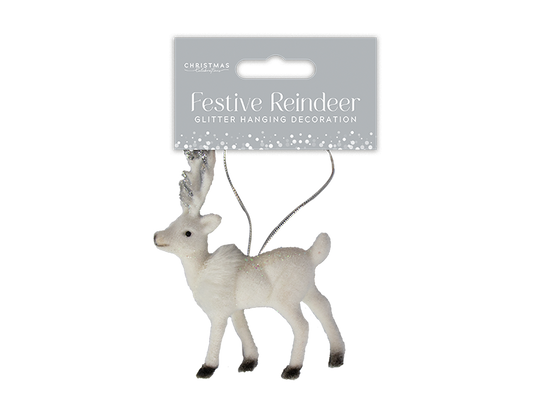 Deer Hanging Decoration 12cm x 9cm x 3cm
