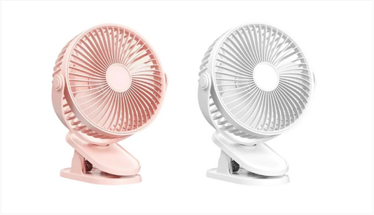 Desk Clamp Fan 23 x 17 cm USB Cable Plug In Assorted Colours