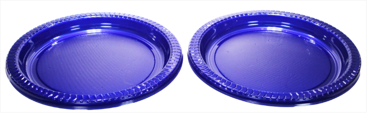 Disposable Blue Plastic Plate 23 cm Pack of 10
