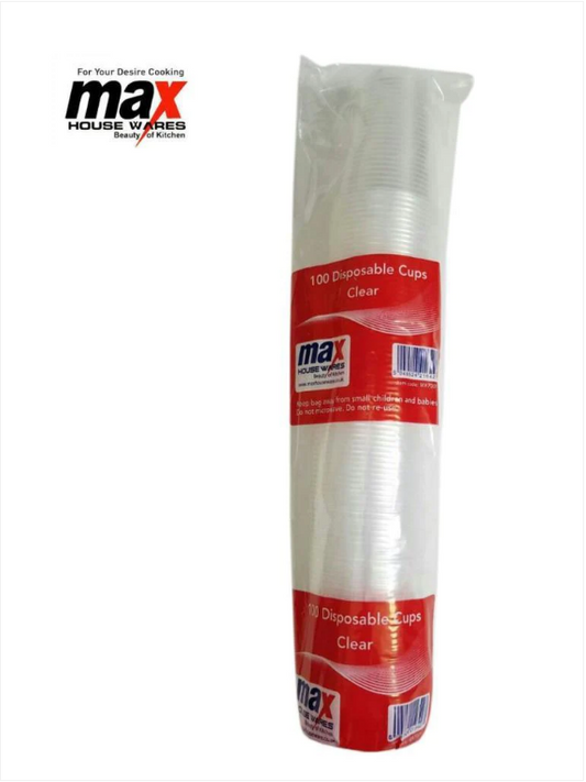 Disposable Clear Cup House Party BBQ Clear Soft Drink Cups 80 Pack