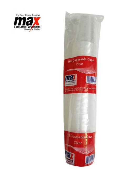 Disposable Clear Cup House Party BBQ Clear Soft Drink Cups 80 Pack MX7001