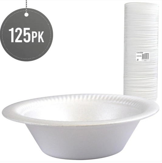 Disposable Foam Bowls 12oz Pack of 125