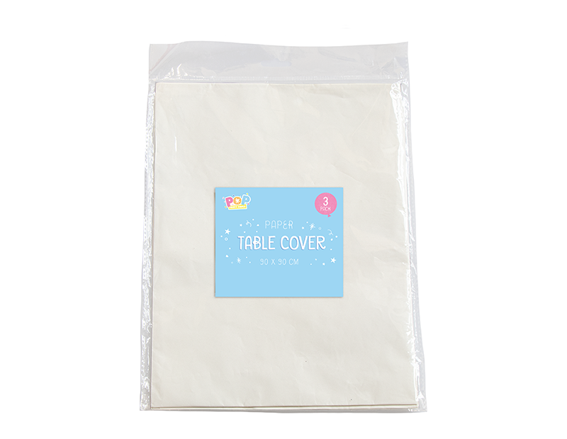 Disposable Paper Tablecloths - 3 Pack