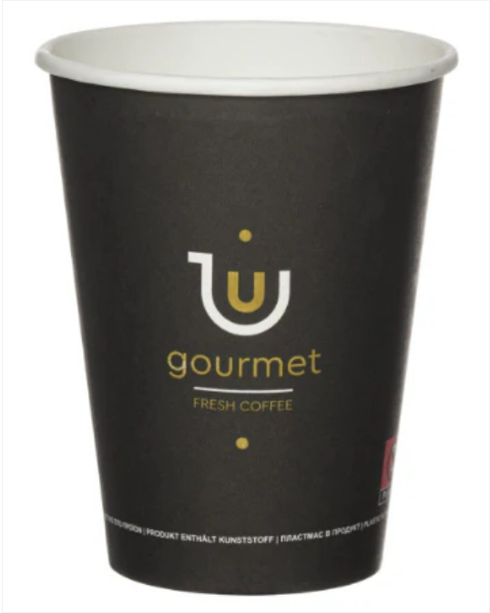 Disposable Plastic Lined Paper Drinking Cups Pack of 50 8oz Assorted Designs