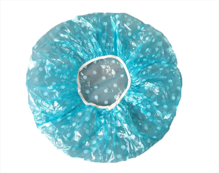 Disposable Plastic Shower Cap Pack of 6
