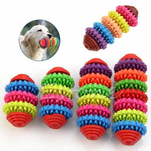 Dog Chews Toy Candy Colours Gear Shaped Toys For Dogs