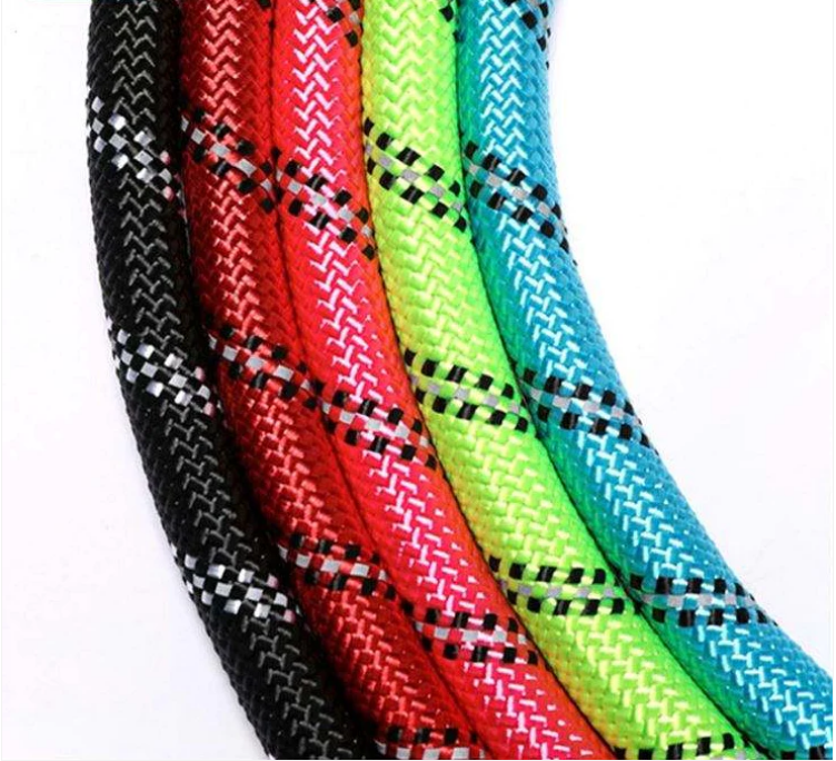 Dog Leash Rope Foam Grip Steel Spring Buckle Clip Assorted Colours