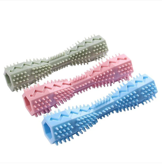 Dog Pet Toy Rod Treat Chew Assorted Colours Random Sent