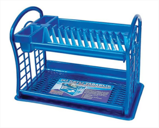 Double Deck Dish Drainer (PLASTIME) Kitchen