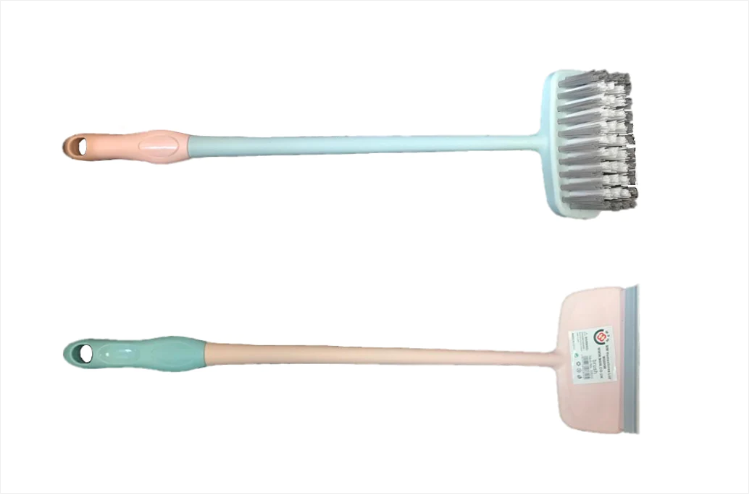 Double Sided Cleaning Brush and Squeegee Blade 41 cm Assorted Colours