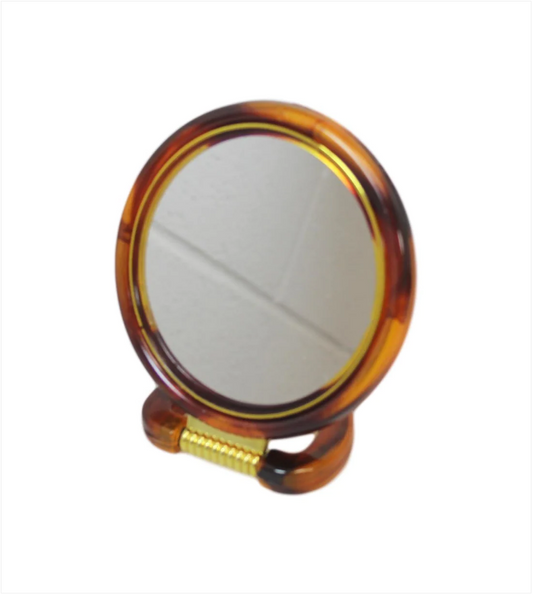 Double Sided Desk Stand Mirror One Side Magnifying One Side Regular 15cm