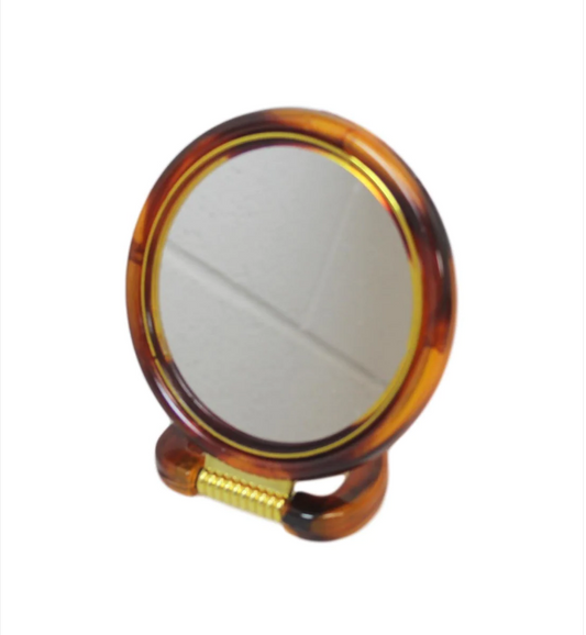 Double Sided Desk Stand Mirror One Side Magnifying One Side Regular 18cm